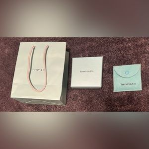Tiffany & Co. Sterling silver rectangle pendant necklace